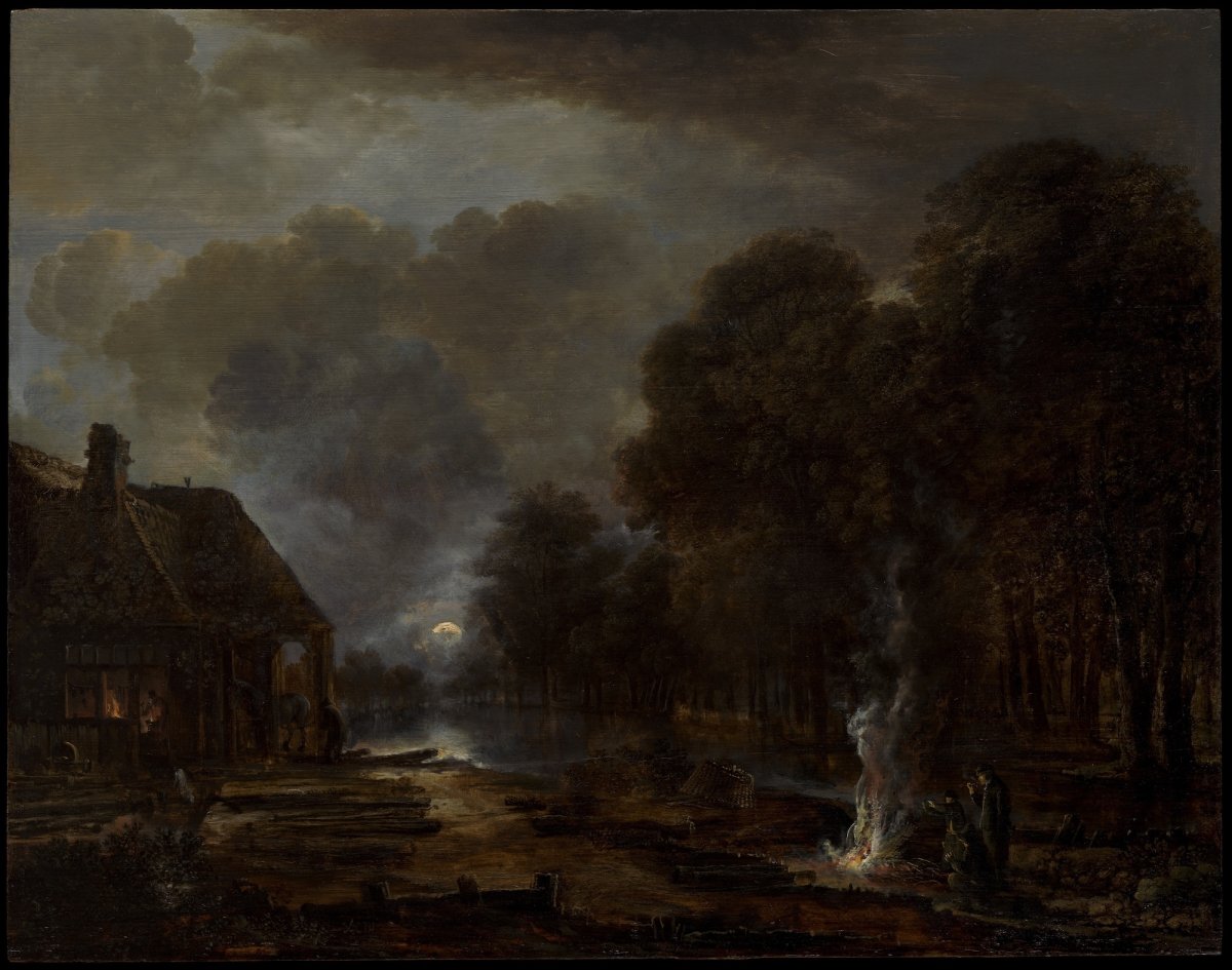 Aert van der Neer Mondlandschaft Ölgemälde